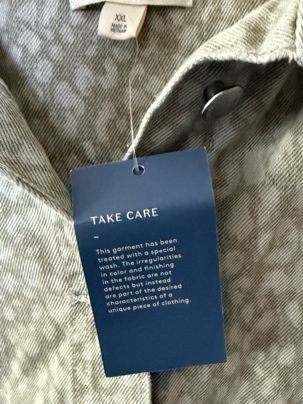 Universal Thread|Olive cream Leopard print denim button down shirt dress•••NWT - Picture 11 of 15